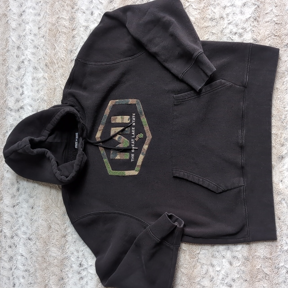 State of Mine Michigan The Great Lakes State Camo Hoodie